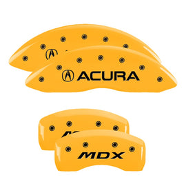 MGP Caliper Covers 39021SMDXYL Set of 4: Yellow finish, Black Acura / MDX