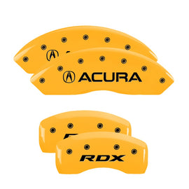 MGP Caliper Covers 39022SRDXYL Set of 4: Yellow finish, Black Acura / RDX