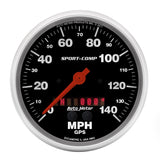 AutoMeter 3983 Traditional incandescent lighting illuminates around the perimeter of the dial