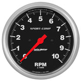 AutoMeter 3990 Traditional incandescent lighting illuminates around the perimeter of the dial
