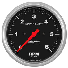 Load image into Gallery viewer, AutoMeter 3997 Traditional incandescent lighting illuminates around the perimeter of the dial