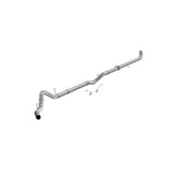 MBRP Exhaust S6005PLM 4in. Downpipe-Back. Single Side Exit. No Muffler. Aluminized Steel.