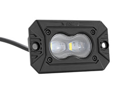 3x1.75 Inch Black Series LED Slim Aux | SAE Fog | Flush Mount | Pair