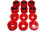 Energy Suspension 44125R Body Mount Set; Red; Performance Polyurethane;