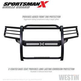Westin 40-33825 Sportsman X Grille Guard; Textured Black;