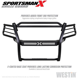 Westin 40-33845 Sportsman X Grille Guard; Textured Black;
