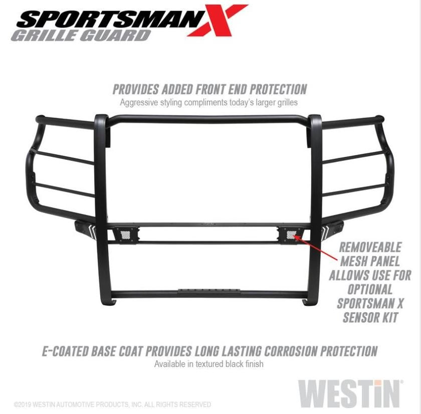 Westin 40-33995 Sportsman X Grille Guard; Textured Black;