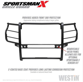 Westin 40-33995 Sportsman X Grille Guard; Textured Black;