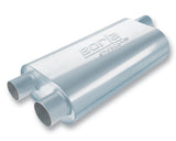 Borla 40474 Specialty Muffler - Transverse Flow Un-Notched Neck Muffler