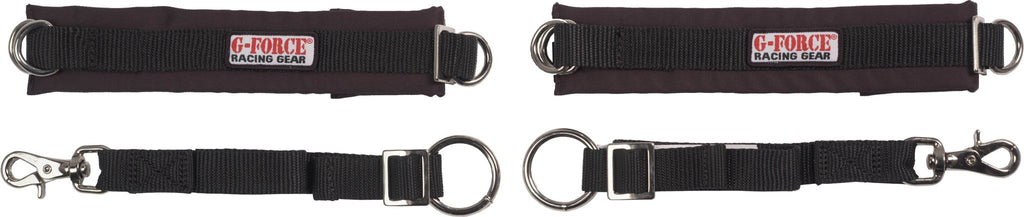 G-FORCE Racing Gear 4087ADUBK ARM RESTRAINTS ADULT BLACK