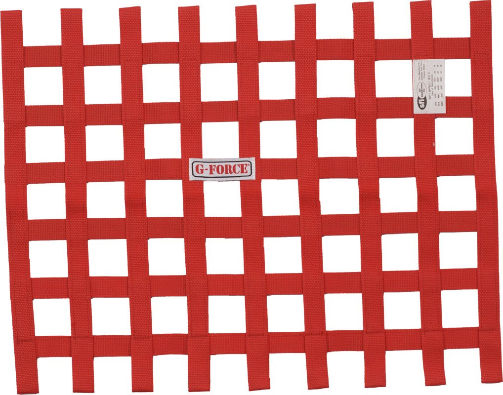 G-FORCE Racing Gear 4131RD RIBBON WINDOW NET RED