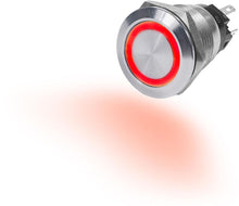Load image into Gallery viewer, BLUE SEA 4163-BSS SWITCH BUTTON SS 10A OFF-(ON) RED