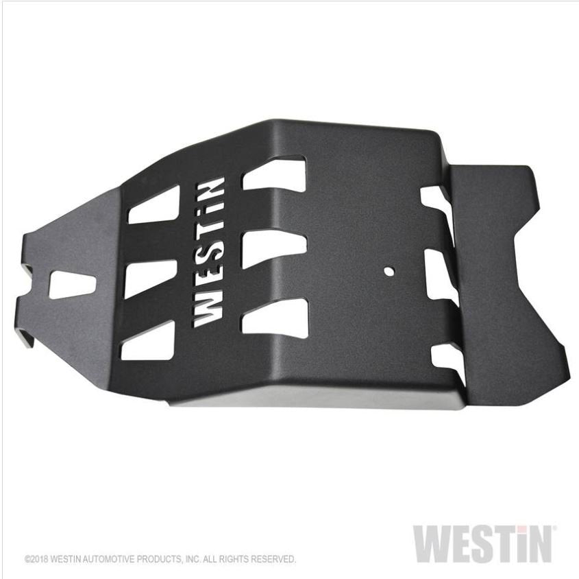 Westin 42-21095 Oil Pan Skid Plate; Incl. Hardware; Textured Black;