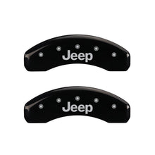 Load image into Gallery viewer, MGP Caliper Covers 42007SJEPBK Set of 4: Black finish, Silver JEEP