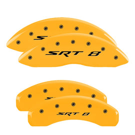 MGP Caliper Covers 42020SSR8YL Set of 4: Yellow finish, Black SRT 8