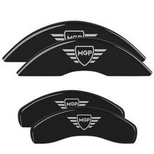 Load image into Gallery viewer, MGP Caliper Covers 42023SMGPBK Set of 4: Black finish, Silver MGP