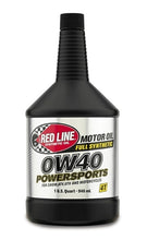 Load image into Gallery viewer, 0W40 Powersports Motor Oil Synthetic 1 Quart Red Line Oil
