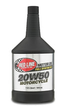 Load image into Gallery viewer, 20W50 Motorcycle Oil Synthetic 1 Gallon Red Line Oil