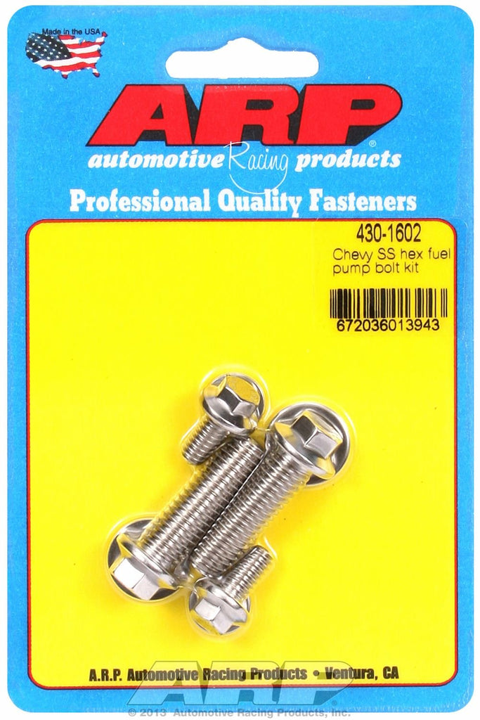 ARP 430-1602 STNLESS FUEL PUMP BOLT KT