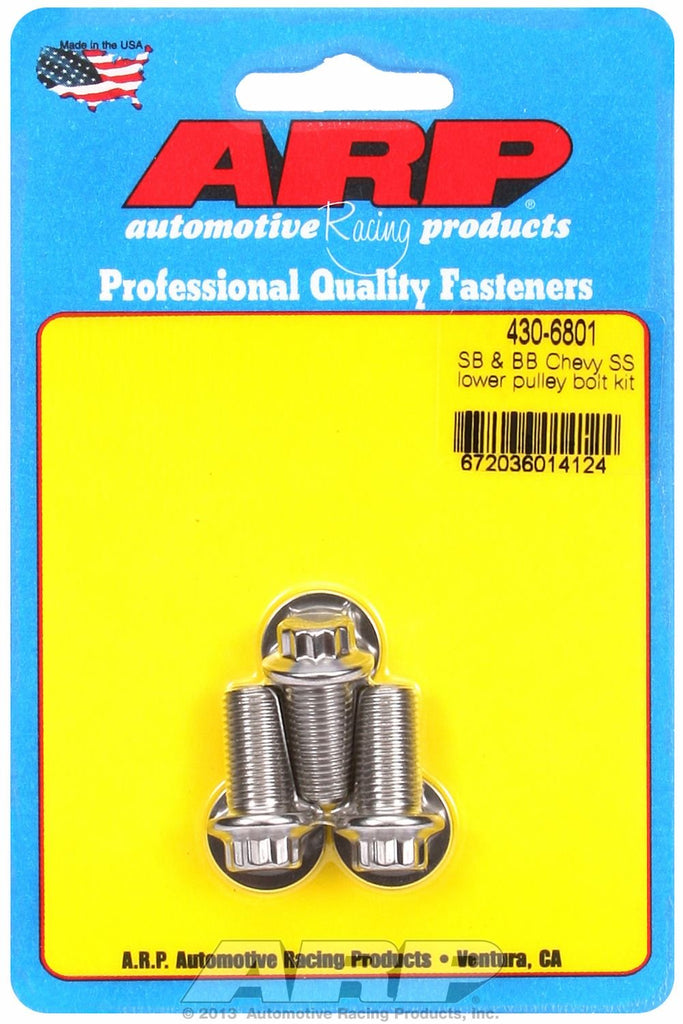 ARP 430-6801 LWR PULLEY BOLT KIT