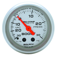 Load image into Gallery viewer, AutoMeter 4303 Traditional incandescent lighting illuminates around the perimeter of the dial
