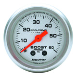 AutoMeter 4305 Traditional incandescent lighting illuminates around the perimeter of the dial