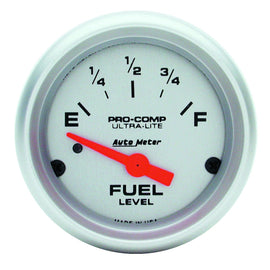 AutoMeter 4314 Traditional incandescent lighting illuminates around the perimeter of the dial