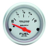 AutoMeter 4314 Traditional incandescent lighting illuminates around the perimeter of the dial