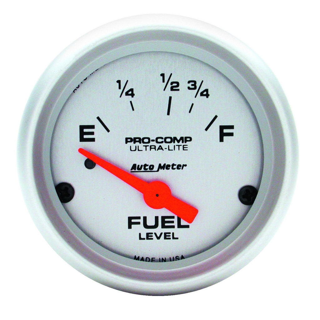 AutoMeter 4315 Traditional incandescent lighting illuminates around the perimeter of the dial