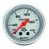 AutoMeter 4322 Traditional incandescent lighting illuminates around the perimeter of the dial