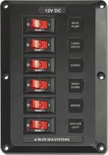 Load image into Gallery viewer, BLUE SEA 4352-BSS PANEL BELOW DECK 12VDC 6PC