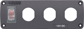 BLUE SEA 4367-BSS PANEL ACC H2O 3 SOCKET BLANK