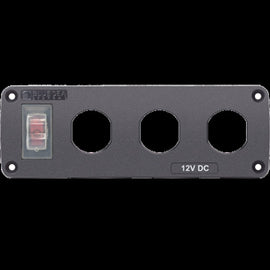 BLUE SEA 4367 PANEL ACC H2O 3 SOCKET BLANK