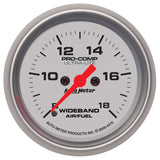 AutoMeter 4370 GAUGE, AIR/FUEL RATIO-WIDEBAND, ANALOG, 2 1/16