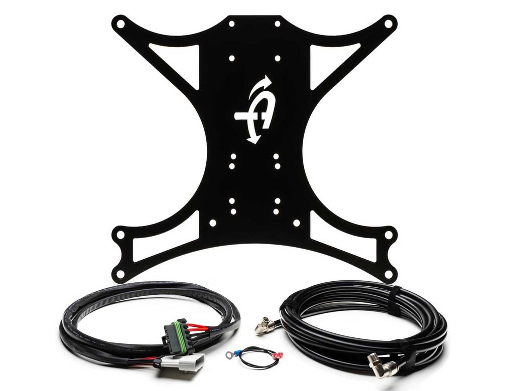 Up Down Air 44-0717 Jeep JK Air Compressor Mount And Connection Kit For 07-18 Jeep Wrangler JK Under Seat for ARB Dual Air Compressor Black UP Down Air