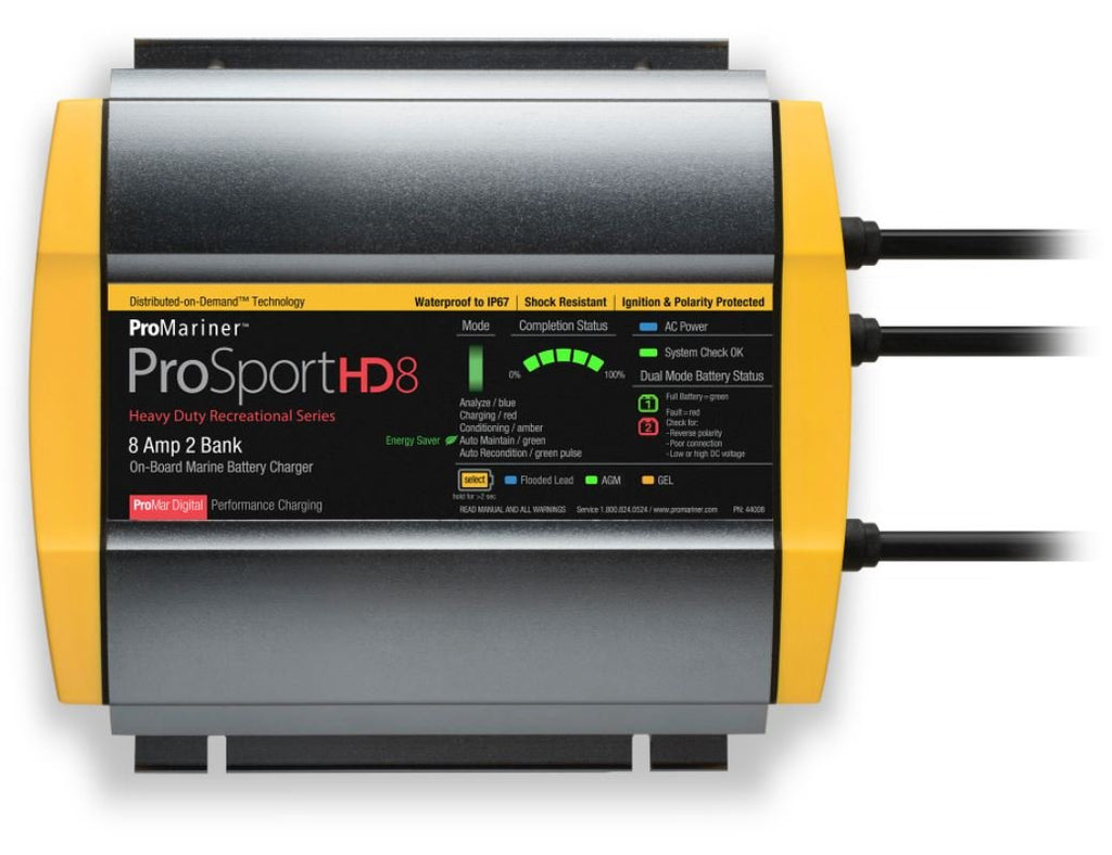 PRO MARINER 44008 PROSPORT HD 8 AMP 2-OPMARINE BC