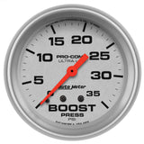 AutoMeter 4404 Traditional incandescent lighting illuminates around the perimeter of the dial