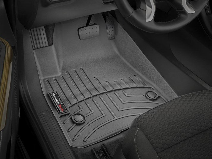WEATHERTECH 4410801 2017+ GMC ACADIA BLACK FLOORLINERS