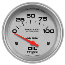 Load image into Gallery viewer, AutoMeter 4427 Traditional incandescent lighting illuminates around the perimeter of the dial