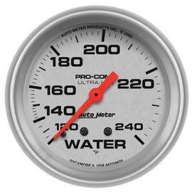 AutoMeter 4433 Traditional incandescent lighting illuminates around the perimeter of the dial