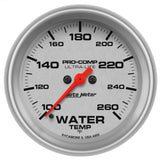 AutoMeter 4455 GAUGE, WATER TEMP, 2 5/8in, 260deg F, DIGITAL STEPPER MOTOR, ULTRA-LITE