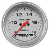 AutoMeter 4479 Traditional incandescent lighting illuminates around the perimeter of the dial