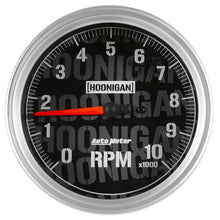 Load image into Gallery viewer, AutoMeter 4498-09000 GAUGE, TACHOMETER, 5" , 10K RPM, IN-DASH, HOONIGAN