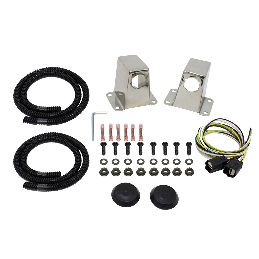 Westin 45-0000S Grille Guard Sensor Relocator Kit; Front; Polished;