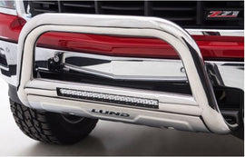 Lund 47021208 Bull Bar with LED Light Bar - Stainless Steel
