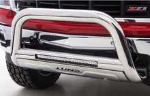 Load image into Gallery viewer, Lund 47021216 Bull Bar with LED Light Bar - Stainless Steel