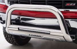 Lund 47021216 Bull Bar with LED Light Bar - Stainless Steel