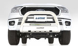 Lund 47021217 Bull Bar with LED Light Bar - Stainless Steel