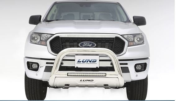 Lund 47121221 Bull Bar with LED Light Bar - Black