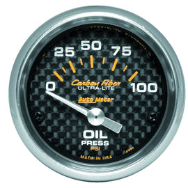 AutoMeter 4727 Traditional incandescent lighting illuminates around the perimeter of the dial